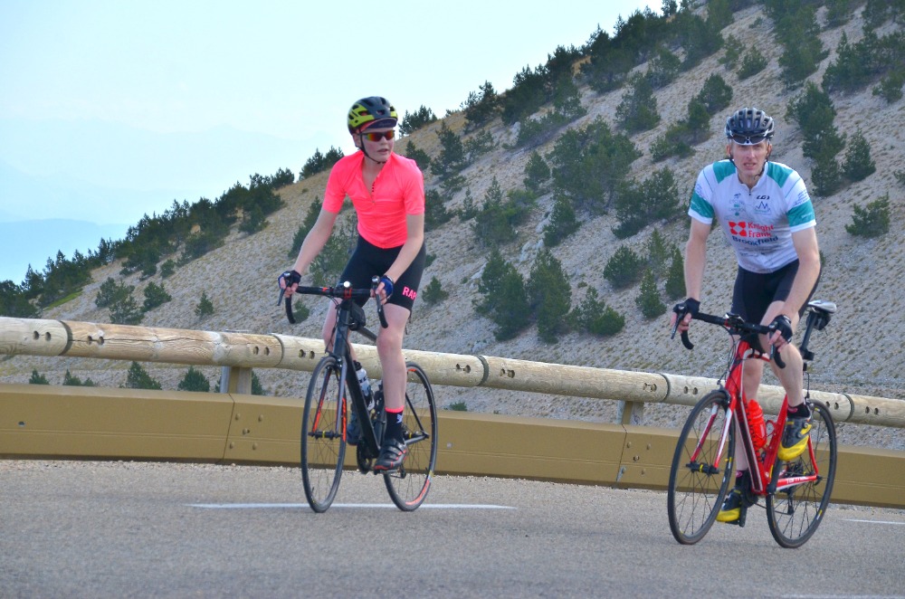 James Turner and son Hugo tackle Mount Ventoux