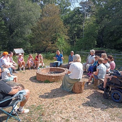 Spending time in nature helps the young carers decompress