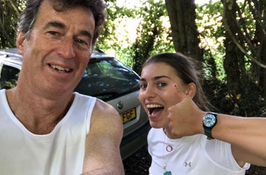 Who’s ready for a 20 mile run?  Christopher and Tash Smailes. 